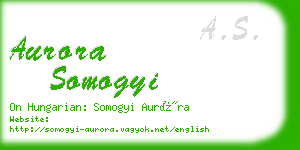 aurora somogyi business card